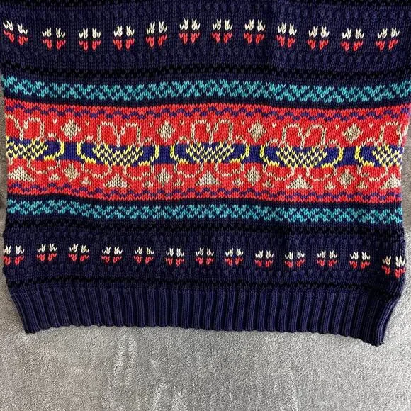 Vintage Eddie Bauer Sweater Women's L Bold Patterned Outdoor Layers - Picture 12 of 16